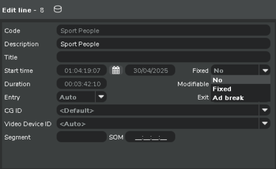 Smarter Playout edit line